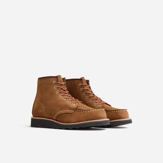 Red Wing Shoes Womens Classic 6 Moc Lace Up Boots In Clove Acampo