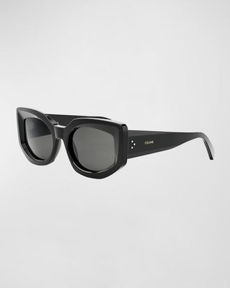 Celine Bold 3 Dots Acetate Butterfly Sunglasses