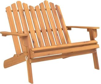 vidaXL Adirondack Garden Bench 126 cm Solid Wood Acacia vidaXL