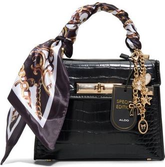 Aldo Larigodiaa Faux Leather Satchel in Black at Nordstrom