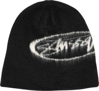 St&uuml;ssy Accessoires, unisex, Zwart, ONE Size, Brushed Out Skullcap