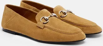 Gucci Jordaan Horsebit suede loafers