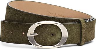 Rag & Bone Vera Suede Belt in Olive Suede at Nordstrom, Size X-Small