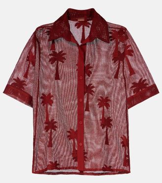Johanna Ortiz Camicia in misto cotone con ricamo