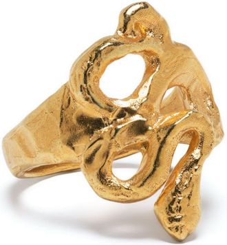 ALIGHIERI The Rising Power ring - women - 24kt Gold Plated Sterling Silver - P