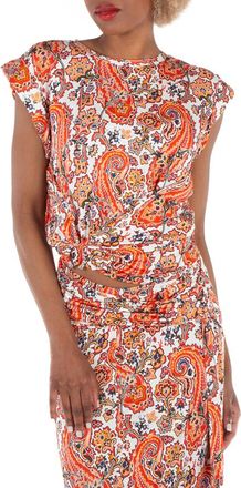 Paco Rabanne Haut Blouse in Cachemire Creme, Brand Size 36 (US Size 4)