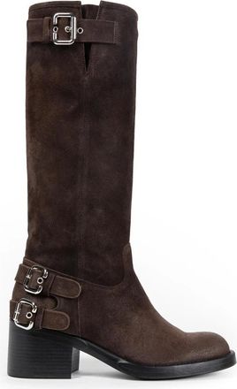Chlo&eacute; Dakota Enkellaars - Dames - Hoge Laarzen - Bruin - 40 EU - Leer - Schoenen