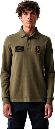 Aeronautica Maglia a maniche lunghe - - Tops - Uomo - Verde - 2XL