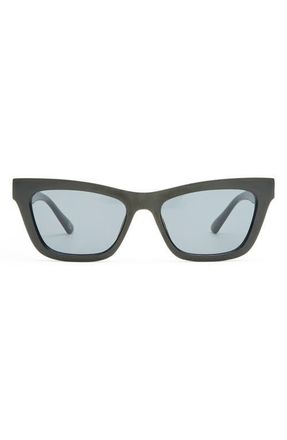 AIRE Amplitude 52mm Cat Eye Sunglasses in Black /Smoke Mono at Nordstrom
