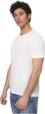 Gran Sasso T-shirt - Heren - T-shirts - Wit - XL - Linnen - Tops