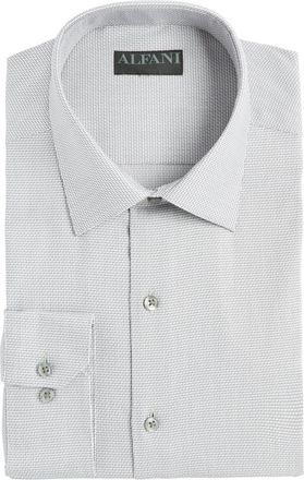 Alfani Mens Athletic Fit Twill Stretch Dress Shirt