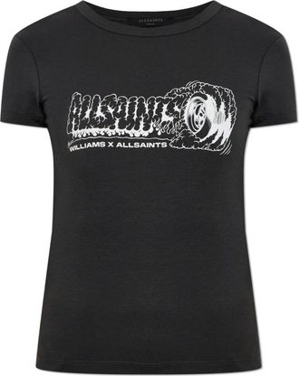 AllSaints Mujer, Camisetas, Negro, Talla: M