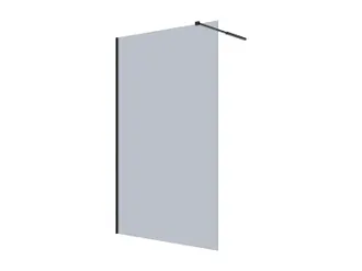 Vente-Unique [new Version]parete Per Doccia Walk In Vetro Grigio 120 X 200 Cm - Malika
