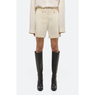 Helmut Lang Linen Blend Shorts in Summer Sand at Nordstrom Rack, Size 2