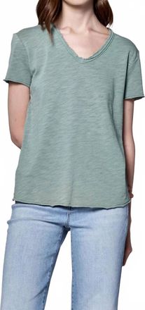 Dear John Denim Vanya Short Sleeve Tee In Iceberg Green