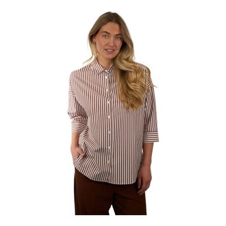 Max Mara Dames, Blouses & Shirts, Veelkleurig, Maat: XL Katoen