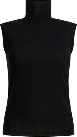 Sportmax Dames, Truien, Zwart, Maat: L Wol