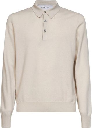 D4.0 Poloshirt - Heren - Polos - Beige - XL - Wol - Tops