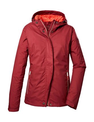 Killtec Outdoorjacke KILLTEC KOS 68 WMN JCKT, Damen, Gr. 34, rot (weinrot), Oberstoff: 100% Polyester (recycelt), Futter: 100% Polyester, Jacken Outdoorjacke,