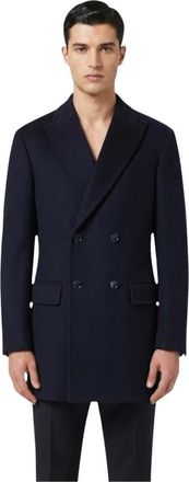 Daniele Alessandrini Cappotto - Heren - Mantel - Blauw - XL - Jassen