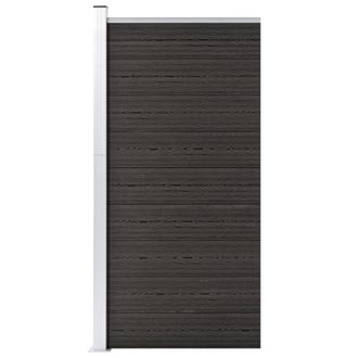 vidaXL Panel De Valla Wpc Gris 95x186 Cm Vidaxl
