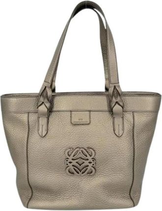 Loewe Pre-owned Tote Bag - Dames - Vintage Shopper - Geel - ONE Size - Leer - Vintage