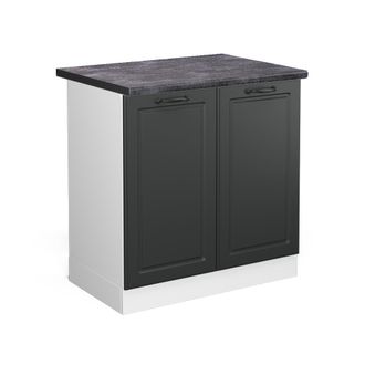 Vicco Armario Bajo Para Fregadero R-line, Antracita Casa De Campo, 80 Cm, Et Antracita