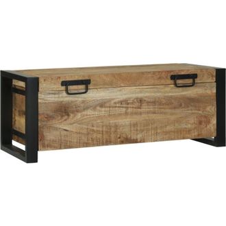 vidaXL Bauli Portaoggetti 80 x 30 x 30 cm Legno massello di mango vidaXL