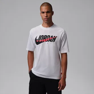 Nike Jordan Mens Jordan Brooklyn Essentials T-Shirt in White | IU1840-100