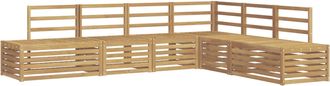 vidaXL Conjunto De Sof&aacute;s De Exterior 6 Pieza Blanco Vidaxl