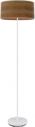 Fabrilamp Pie Salon Jerte 1xe27 Blanco/madera Oscura 165x40x40 Cm