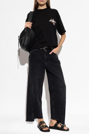 AllSaints T-shirt Valen Etta, Womens, Black