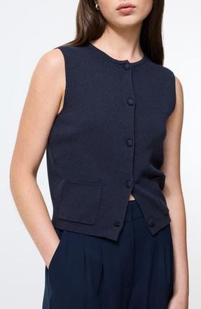 French Connection Cosysoft Knit Vest in Marine at Nordstrom Rack, Size X-Small