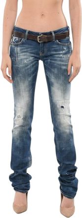 Dsquared2 Blue Slim Low Rise Jeans