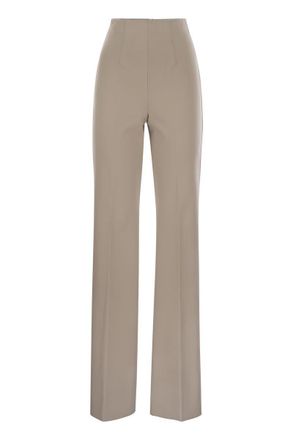 Sportmax Olea - High-Waisted Trousers In Scuba Jersey