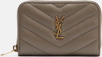 Saint Laurent Cassandre quilted leather card case