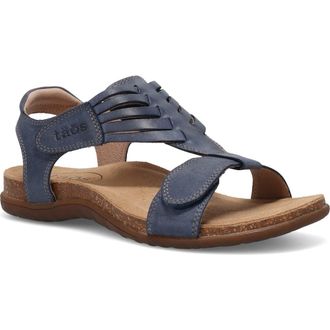 Taos Wonderful Ankle Strap Sandal in Dark Blue at Nordstrom, Size 10