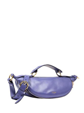 Lancel Origami zip-fastening crossbody bag - women - Leather/Nylon - One Size - Purple