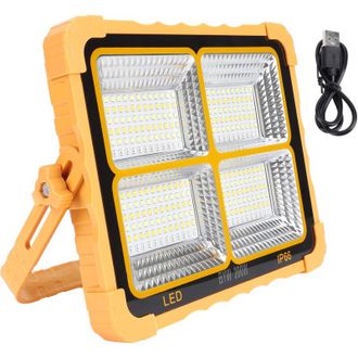 OEM L&aacute;mpara De Trabajo Led Solar Port&aacute;til Crezuo, 200 W, 7000 Mah, 15000 L&uacute;menes, 288 Led, 4 Modos, Ip65, Recargable, Para Emergencias.-crezuo
