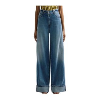 Replay Wide Jeans - female - Replay - Wide Jeans - Blue - W24 L30 - Jeans