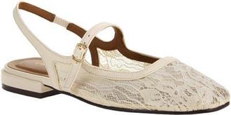 Chinese Laundry Vila Mesh Slingback Flat in Cream at Nordstrom, Size 8.5
