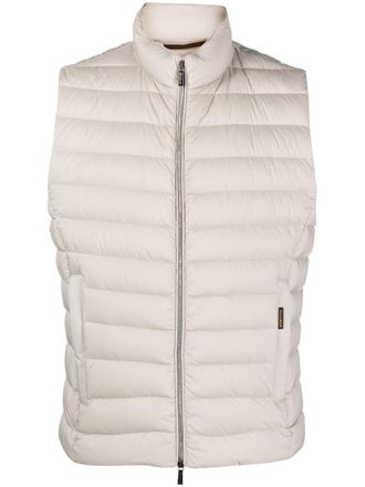 Moorer quilted-finish padded jacket - Neutrals