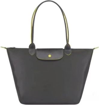 Generic Multipurpose Tote Bag: Foldable Soft Nylon, 3 Sizes, Stylish Water-Resistant Designer Handbag for Work, Travel, Gym (Anniversary Gun Ash,Medium)