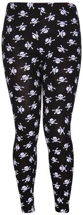 Purple Hanger Womens Animal Aztec Letters Skull Multi Printed Pattern Long Full Stretch Elasticated Waistband Fit Ladies Leggings Pants Plus Size Small Skull Print 