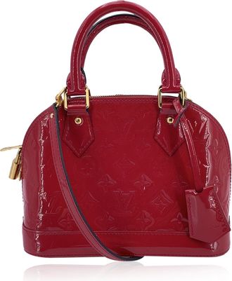 Louis Vuitton Pre-owned Womens Patent leather Handbag Alma BB - Red - One Size
