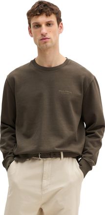 Marc O'Polo Sweatshirt MARC OPOLO, Herren, Gr. XXL, schwarz nickle, Sweatware, Obermaterial: 100% Baumwolle, regular fit normal, Rundhals, B&uuml;ndchen, Sweatshirts S