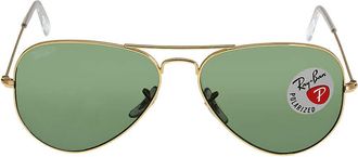 Ray-Ban Aviator Classic Polarized Green Classic G-15 Unisex Sunglasses RB3025 001/58 58