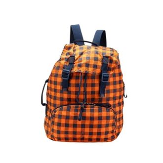 Louis Vuitton Pre-owned Backpacks, female, Orange, Size: ONE SIZE Pre-owned Nylon Backpack