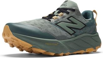 New Balance Mens Fresh Foam X Hierro V9 Trail Running Shoe, Dark Juniper/Black/Dried Apricot, 9 Wide