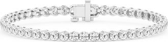 Grown Brilliance 2 Carat Round Lab Grown Diamond Tennis Bracelet in 14K White Gold, Size 7 Inches, F Color, VS2 Clarity